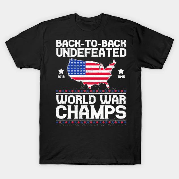 Backtoback undefeated world war champs gift shirt