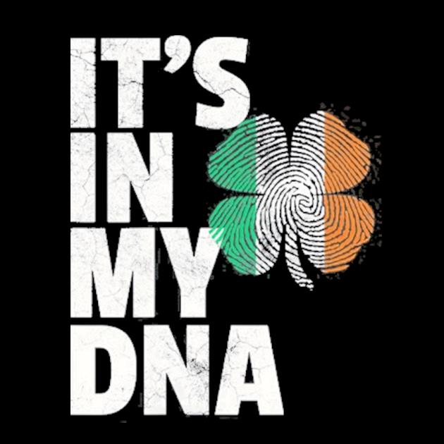 Womens st. patrick's day it's in my DNA irish flag shamrock Ireland vneck preview