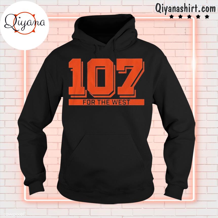 107 Wins For the West Shirt hoodie-black