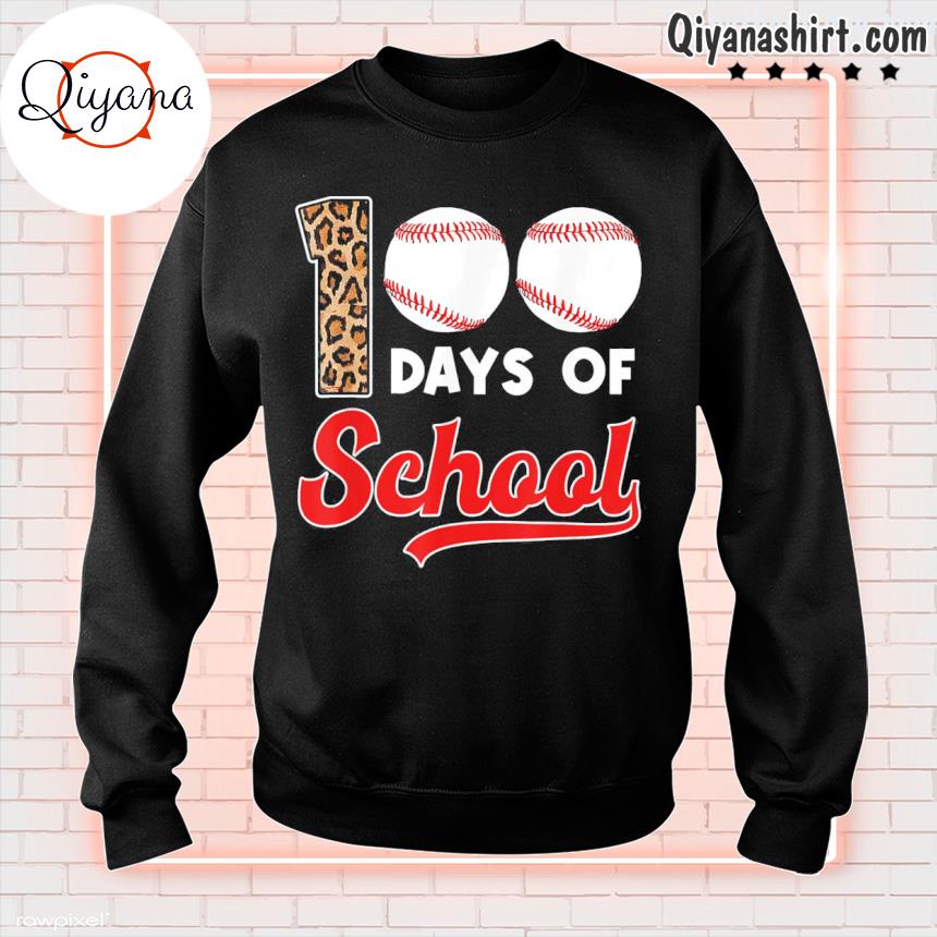 100 Days of School Shirt sweatshirt-black