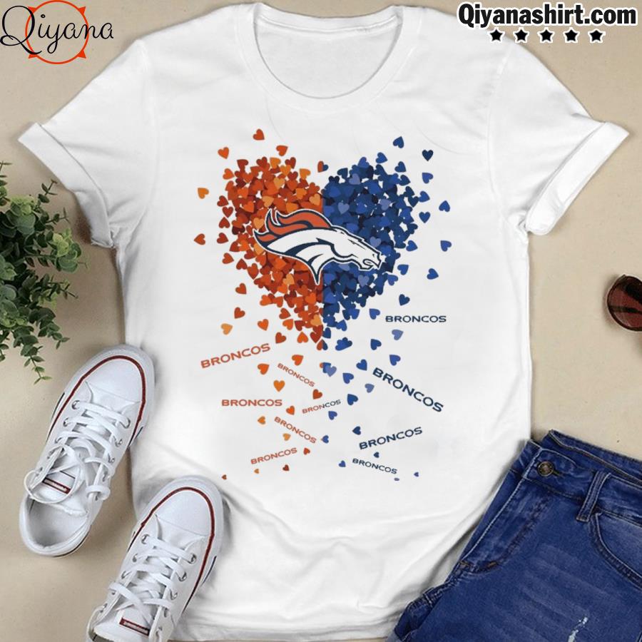 Denver Broncos football in my Heart shirt