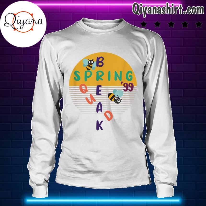 Spring break Squad Beach Colorful Tie bee Spring Break 2022 Shirt longsleve-white