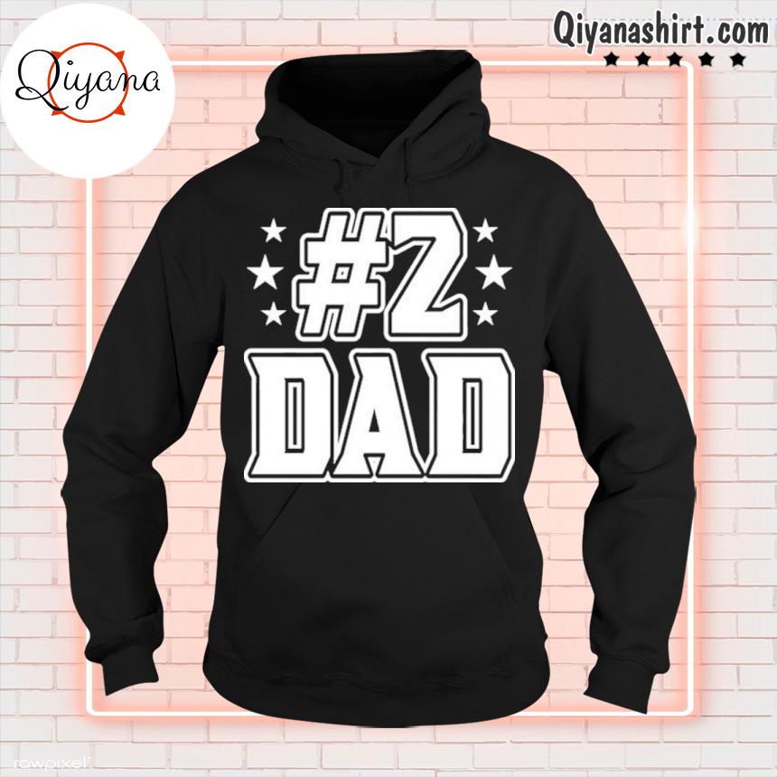 #2 dad hoodie-black