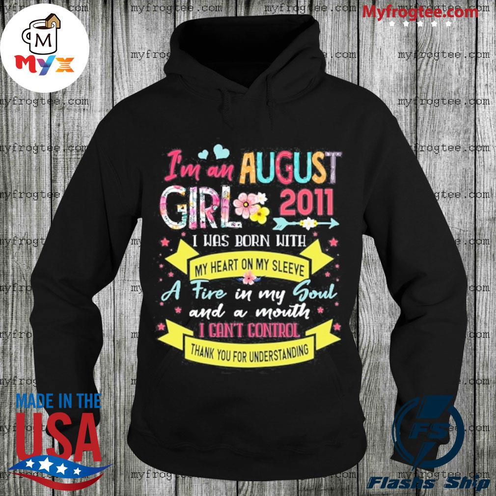 Awesome since 2011 10th birthday I'm a august girl 2011 s Hoodie