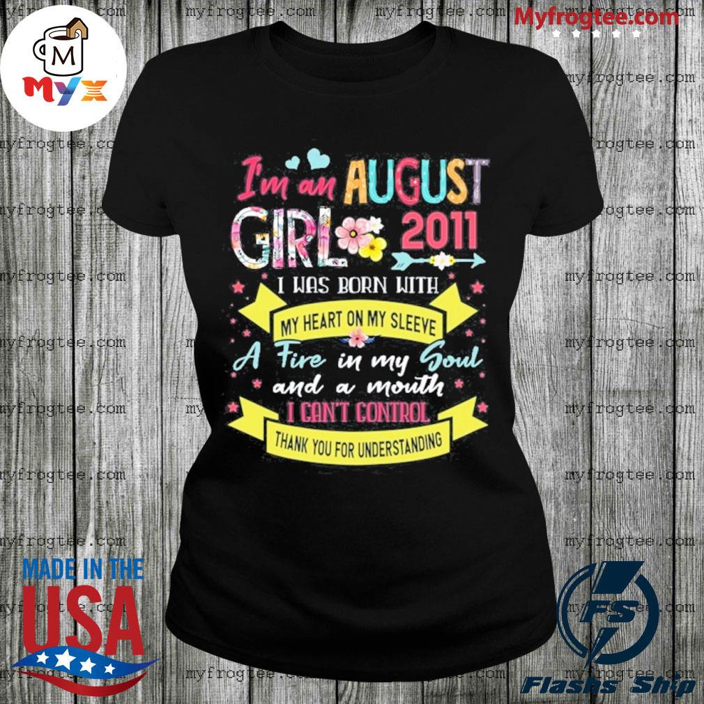 Awesome since 2011 10th birthday I'm a august girl 2011 s Ladies Tee
