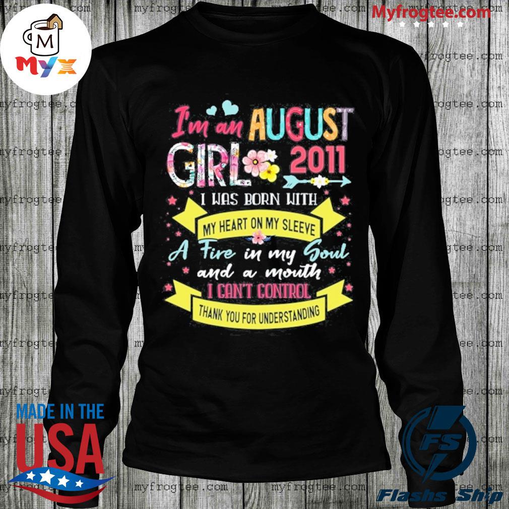 Awesome since 2011 10th birthday I'm a august girl 2011 s LongSleeve