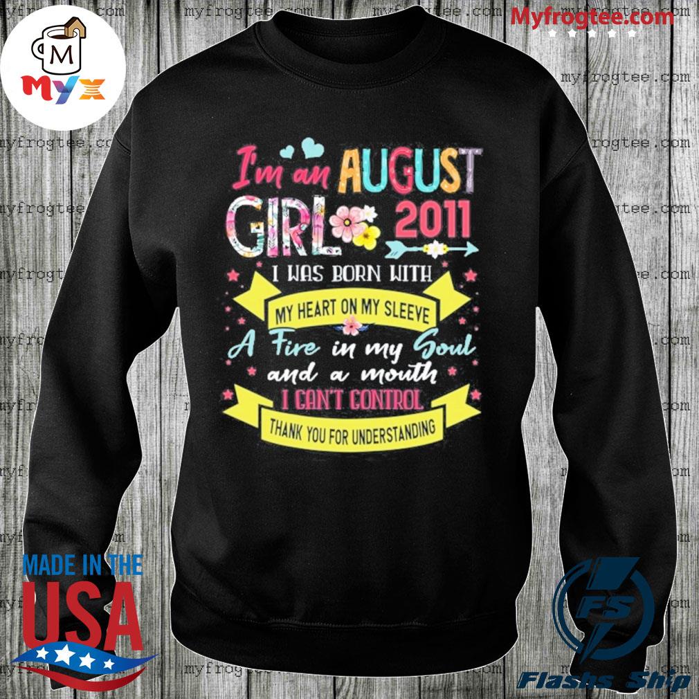 Awesome since 2011 10th birthday I'm a august girl 2011 s Sweater