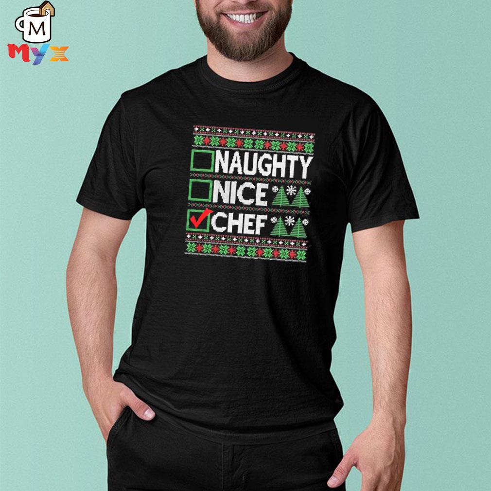 Chef Claus Christmas Ugly Sweater Chef Xmas Outfit 2022 T Shirt