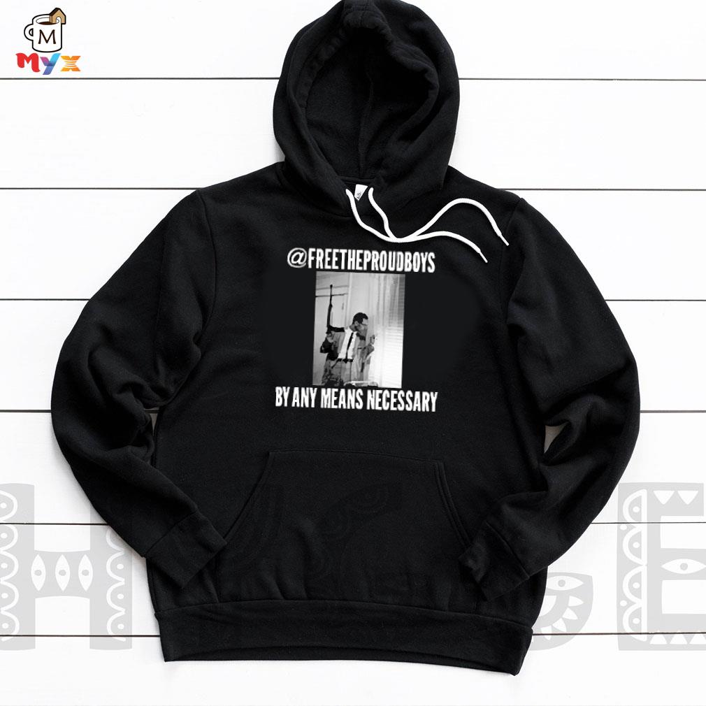@freetheproudboys by any means necessary enrique tarrio Hoodie