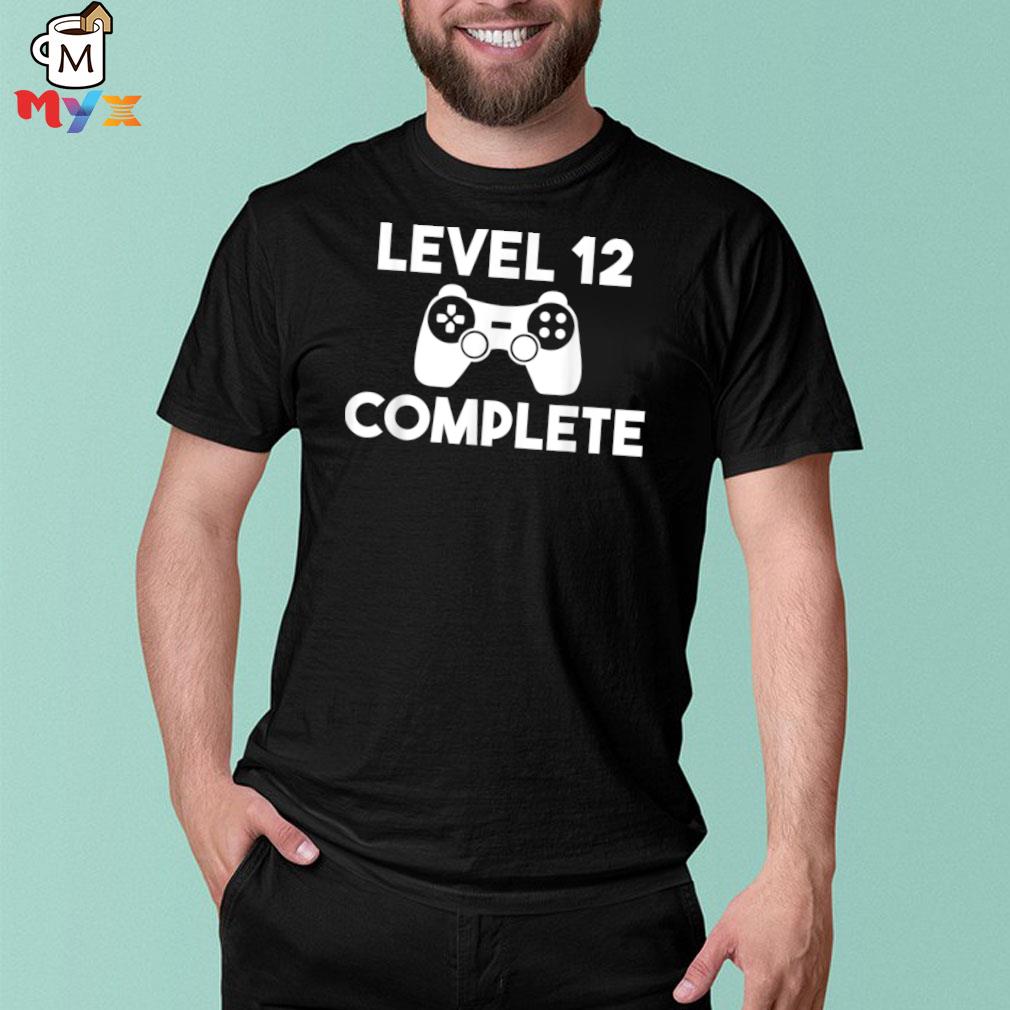 Level 12 Complete Game Gaming Shirt Hoodie Long Sleeve Sweatshirt