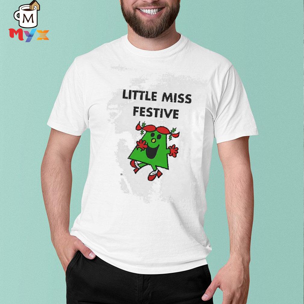 Little Miss Festive Christmas Xmas Holiday Best T-Shirt