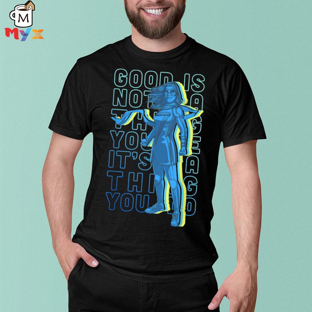 . Marvel do good text stack quote shirt