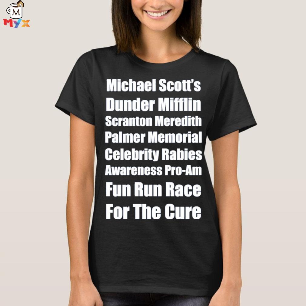 michael scott fun run race for the cure shirt