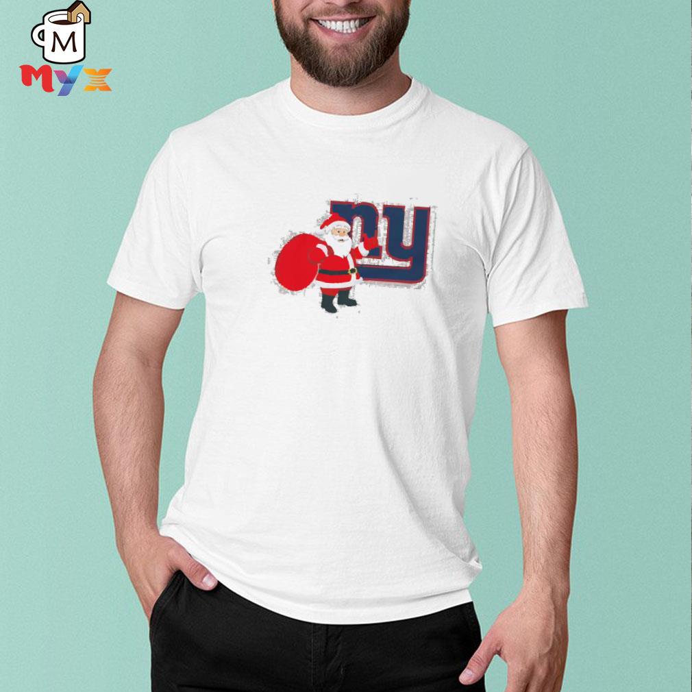 New york giants NFL santa claus Christmas shirt