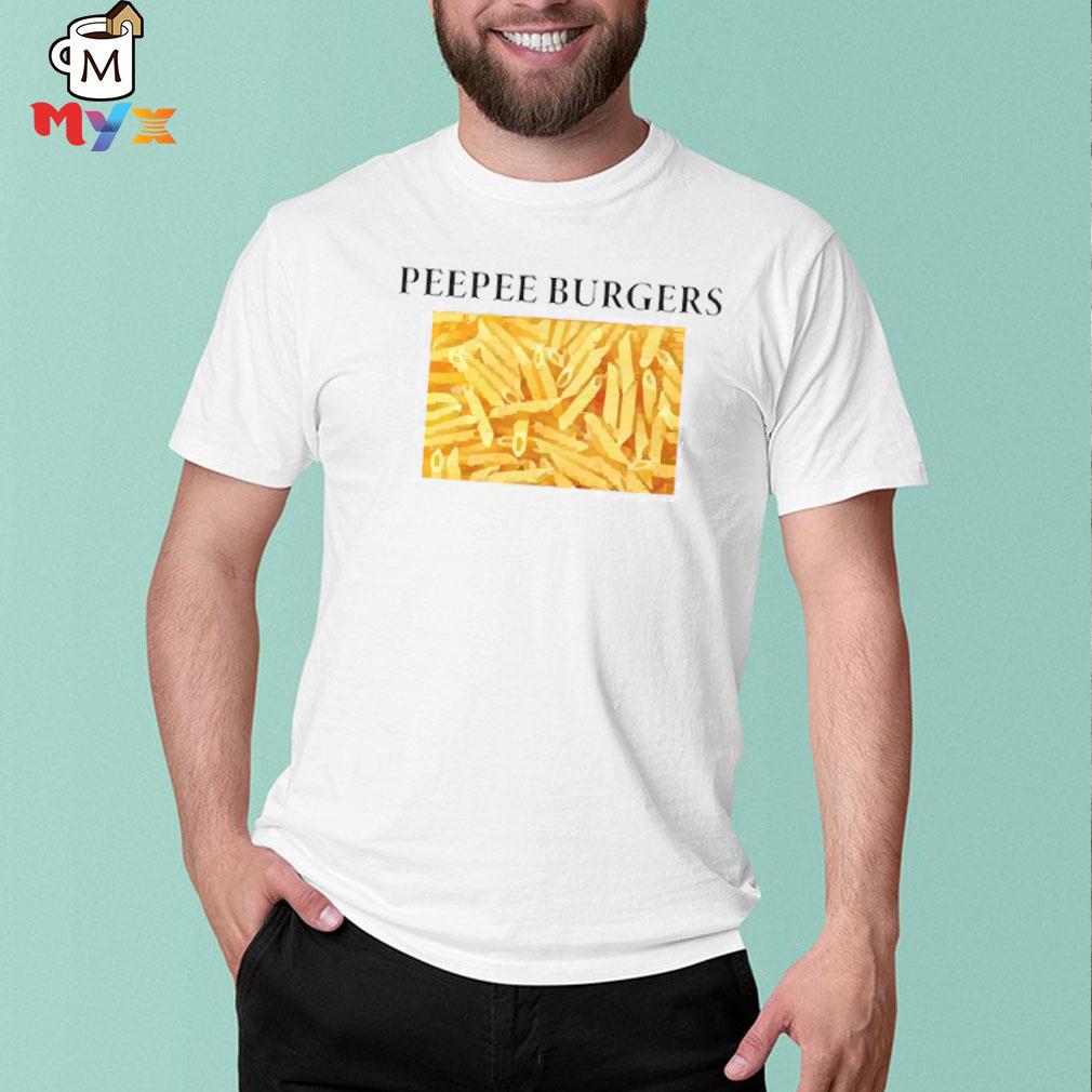 Phoebe bridgers merch peepee burgers white shirt