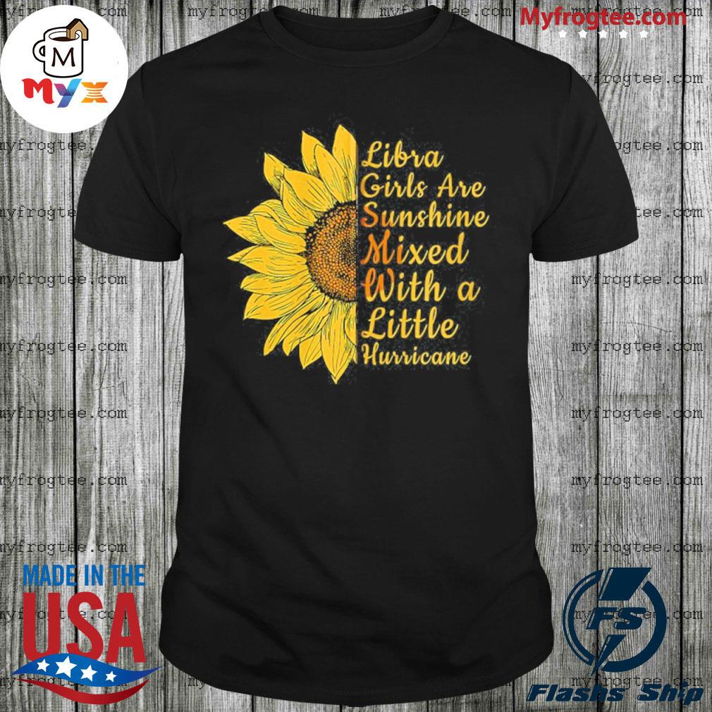 Premium sunflower libra woman september october birthday queen gift zip shirt