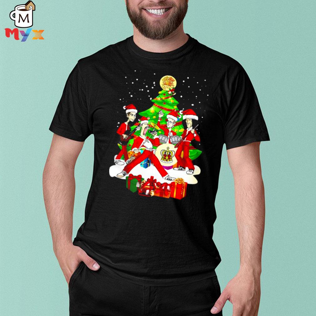 Queen band Christmas tree shirt