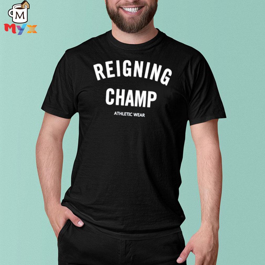 reigning champ white t shirt