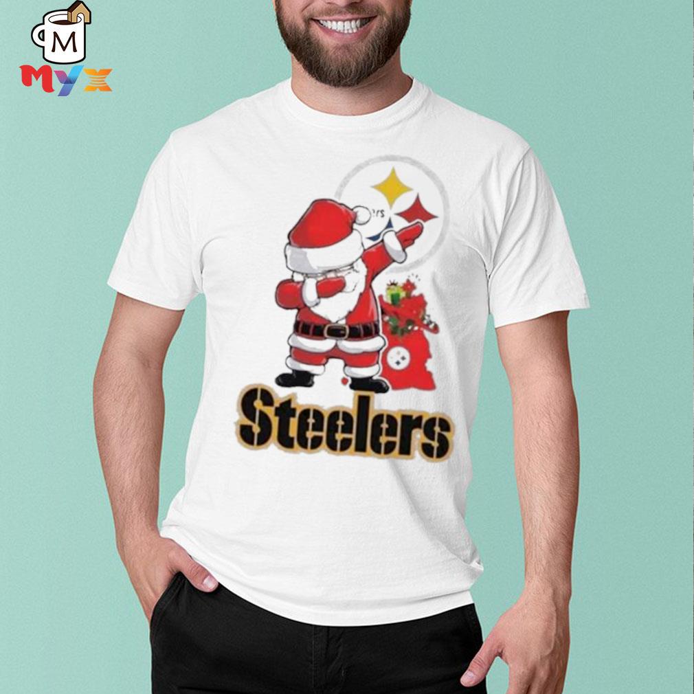 Santa claus dabbing Pittsburgh Steelers NFL Christmas 2022 shirt