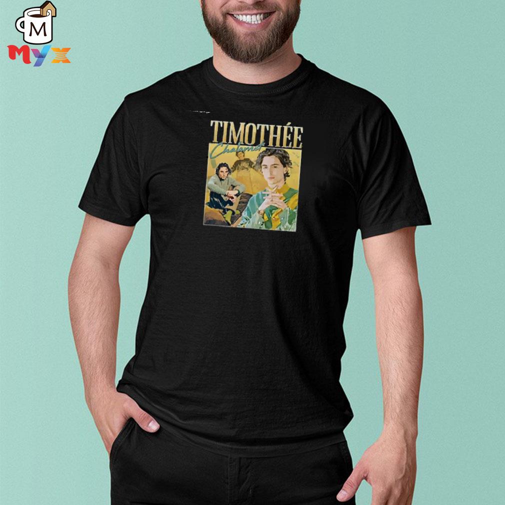 Timothee chalamet homage timothy wonka actor vintage shirt
