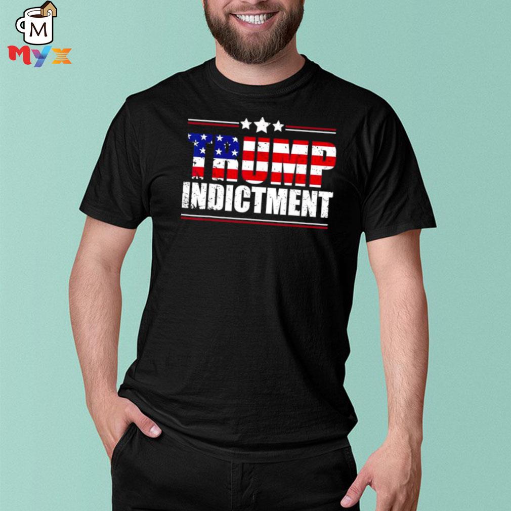 Trump indictment American flag shirt