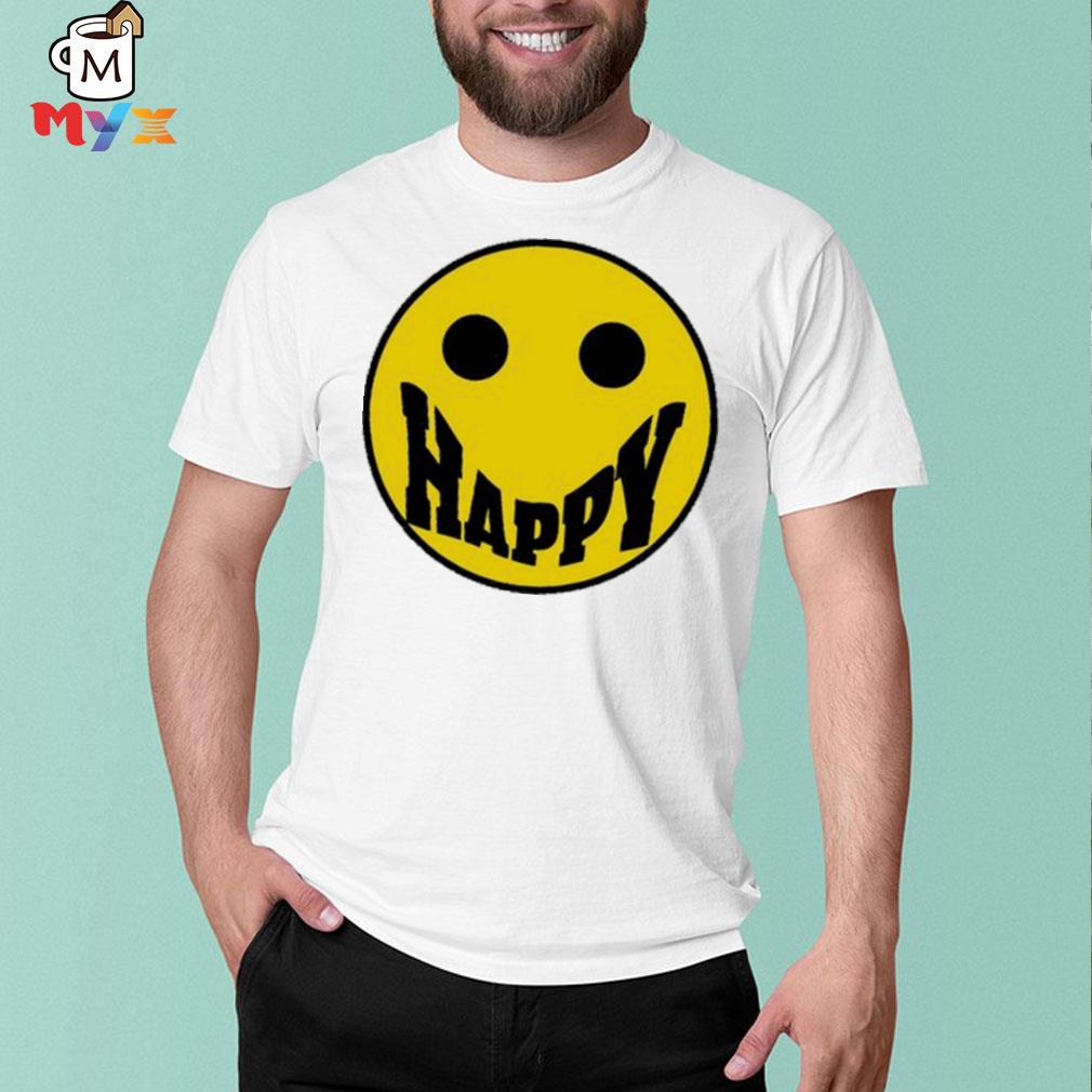 yellow happy sweatshirt