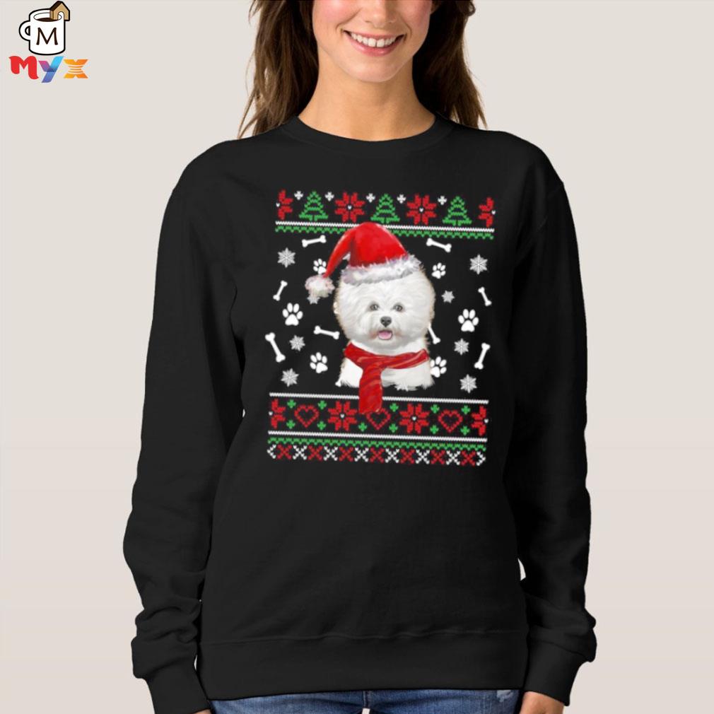 bichon frise christmas jumper