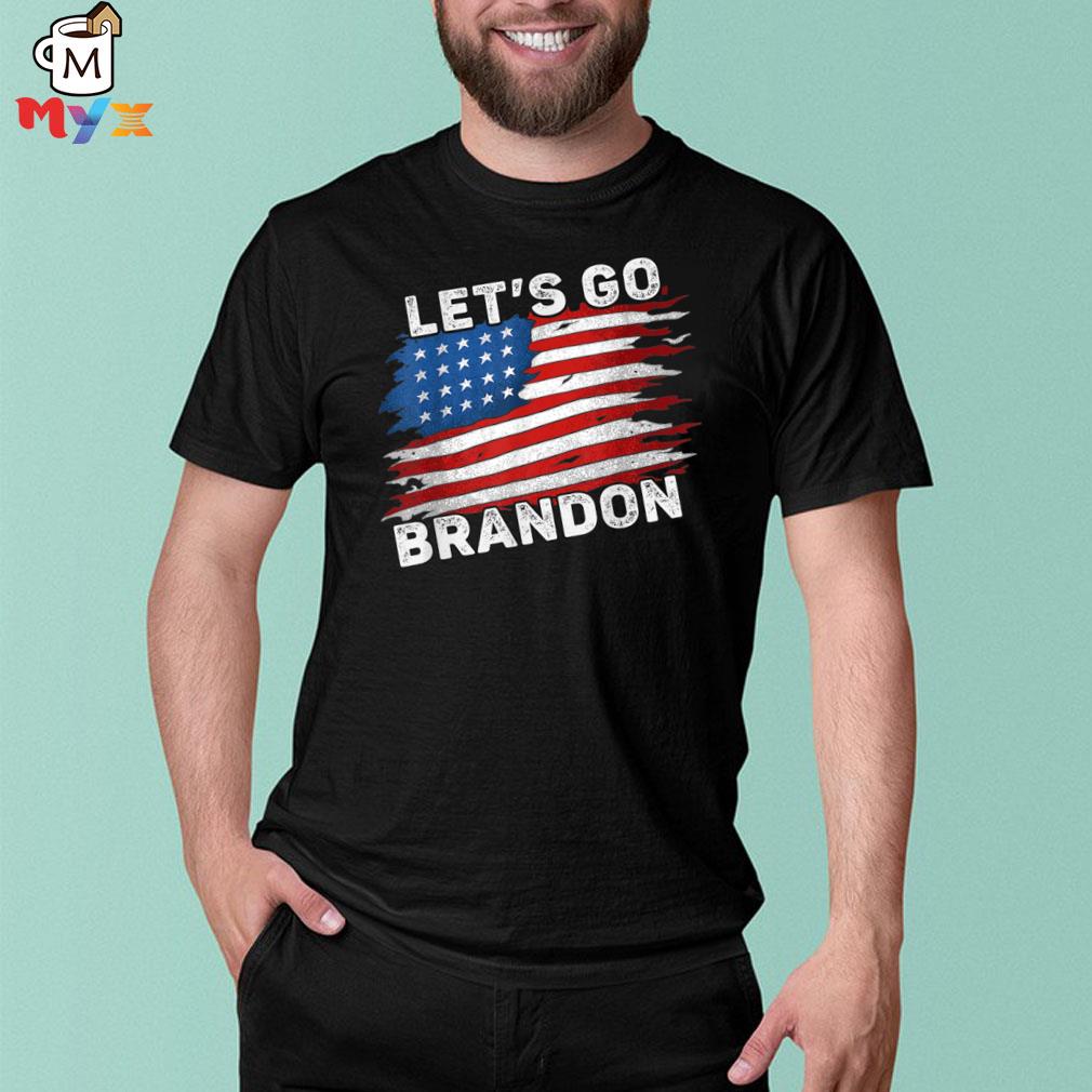 Us Flag Conservative Let S Go Brandon Let S Go Brandon Shirt Hoodie Long Sleeve Sweatshirt